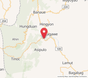 Map of Kiangan, Cordillera