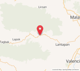 Map of Kibangay, Northern Mindanao