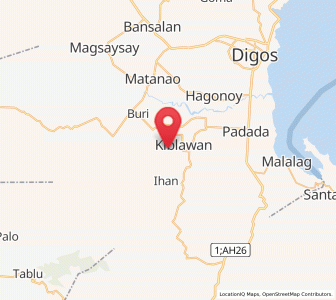 Map of Kiblawan, Davao