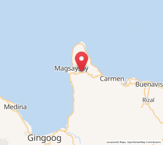 Map of Kibonsod, Northern Mindanao