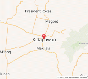 Map of Kidapawan, Soccsksargen