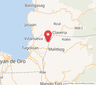 Map of Kimaya, Northern Mindanao