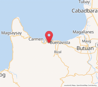 Map of Kinabhangan, Caraga