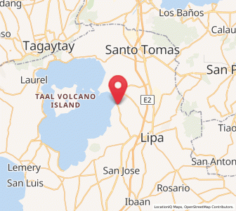 Map of Kinalaglagan, Calabarzon