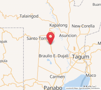 Map of Kinamayan, Davao