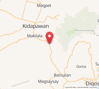 Map of Kisante, Soccsksargen