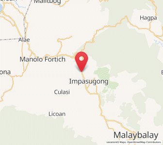 Map of Kisolon, Northern Mindanao
