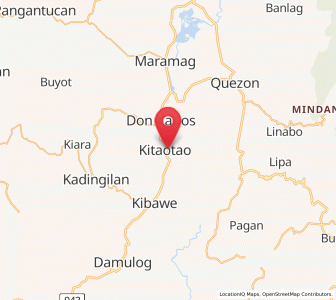 Map of Kitaotao, Northern Mindanao