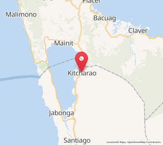 Map of Kitcharao, Caraga