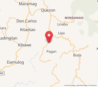 Map of Kitobo, Northern Mindanao