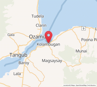 Map of Kolambugan, Northern Mindanao