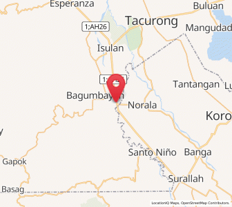 Map of Kolumbug, Soccsksargen