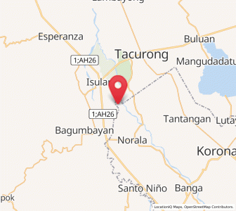 Map of Kudanding, Soccsksargen