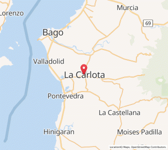 Map of La Carlota, Western Visayas