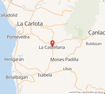 Map of La Castellana, Western Visayas