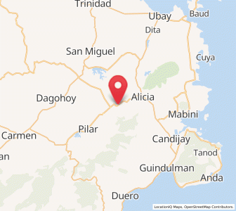Map of La Hacienda, Central Visayas