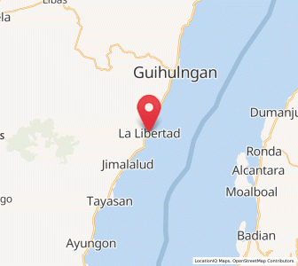Map of La Libertad, Central Visayas