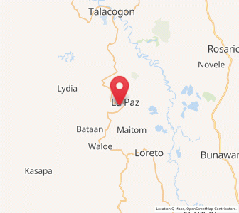 Map of La Paz, Caraga