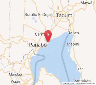 Map of La Paz, Davao