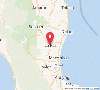 Map of La Paz, Eastern Visayas