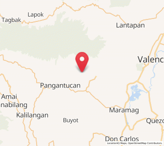 Map of La Roxas, Northern Mindanao