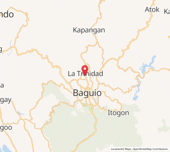 Map of La Trinidad, Cordillera