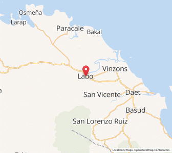 Map of Labo, Bicol