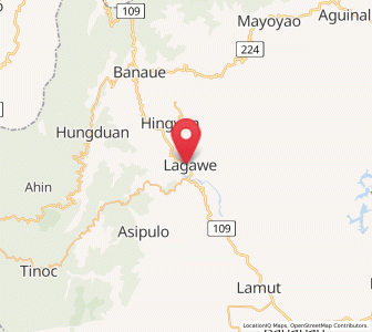 Map of Lagawe, Cordillera