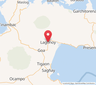 Map of Lagonoy, Bicol