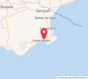 Map of Laiya, Calabarzon