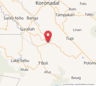 Map of Lamian, Soccsksargen