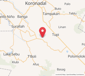 Map of Lampari, Soccsksargen