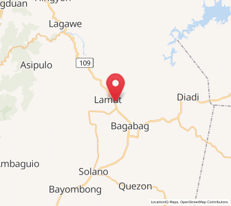 Map of Lamut, Cordillera