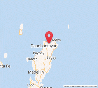 Map of Lanao, Central Visayas
