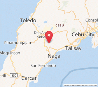 Map of Lanas, Central Visayas