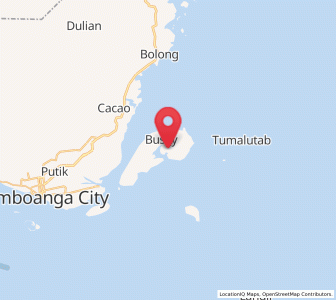 Map of Landang Laum, Zamboanga Peninsula