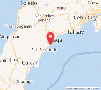 Map of Langtad, Central Visayas