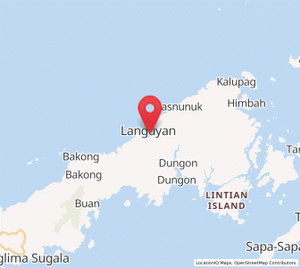 Map of Languyan, Autonomous Region in Muslim Mindanao