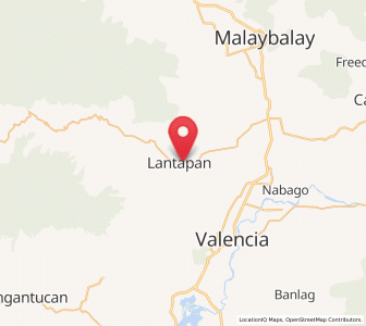 Map of Lantapan, Northern Mindanao