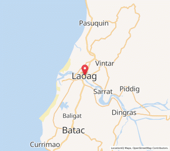Map of Laoag, Ilocos
