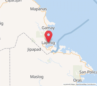 Map of Lapinig, Eastern Visayas