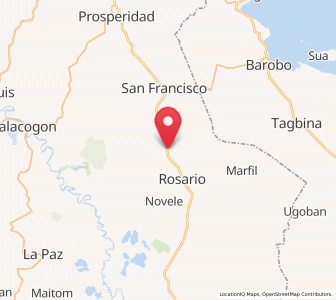 Map of Lapinigan, Caraga