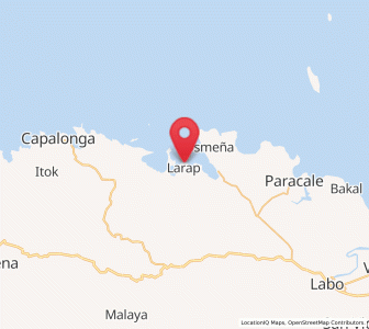 Map of Larap, Bicol