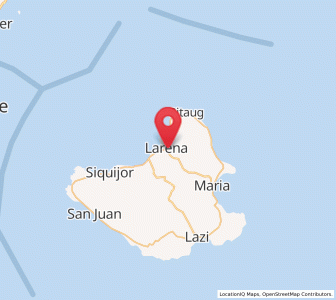 Map of Larena, Central Visayas