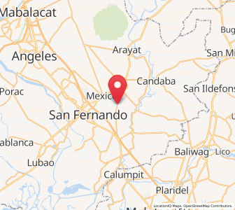 Map of Laug, Central Luzon