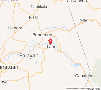 Map of Laur, Central Luzon