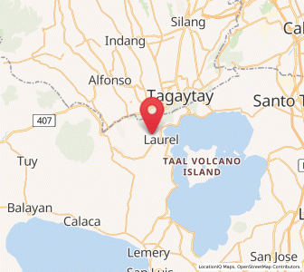 Map of Laurel, Calabarzon