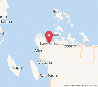 Map of Lavezares, Eastern Visayas