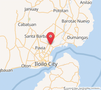 Map of Leganes, Western Visayas