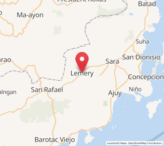 Map of Lemery, Western Visayas